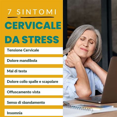 Schema riassuntivo delle cause e rimedi della cervicale da stress