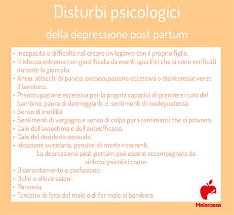 Diagramma che illustra la differenza tra Baby Blues, Depressione Post-Partum e Psicosi Post-Partum