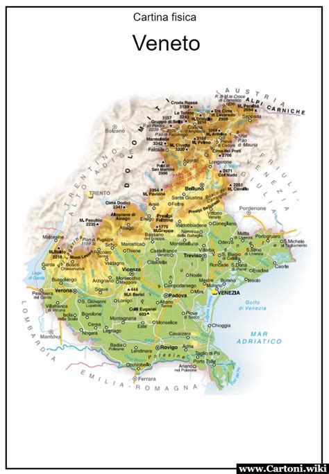 Mappa del Veneto che evidenzia la distribuzione provinciale dei disturbi del comportamento esternalizzante nelle scuole