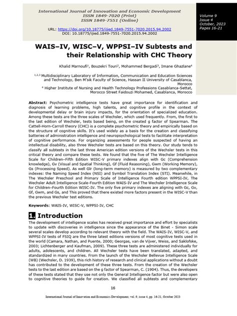 Schema comparativo delle scale Wechsler (WAIS, WISC, WPPSI)