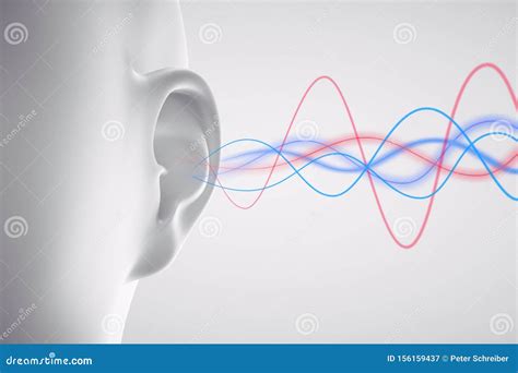 Orecchio umano stilizzato con onde sonore