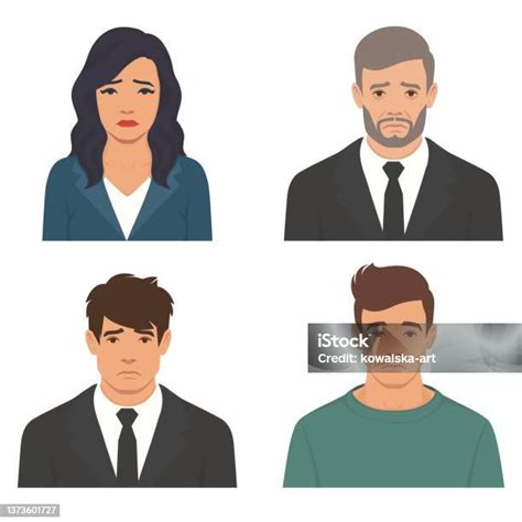 Persone che mostrano espressioni di tristezza e isolamento