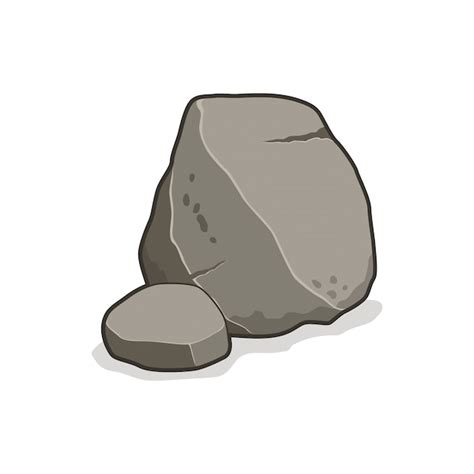 Immagine stilizzata di un sasso grigio