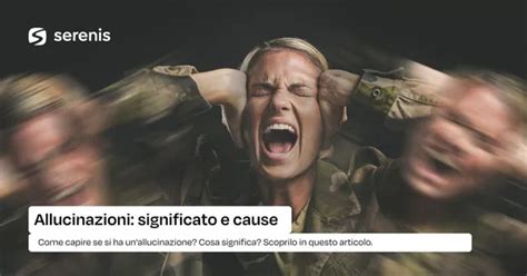 Illustrazione di una persona che sperimenta allucinazioni visive