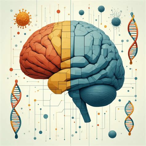 Illustrazione che mostra l'interazione tra genetica e ambiente nello sviluppo della personalità