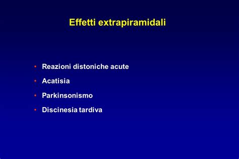 Schema degli effetti extrapiramidali