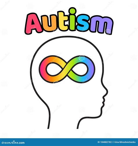 simbolo dell'autismo con silhouette di adolescenti