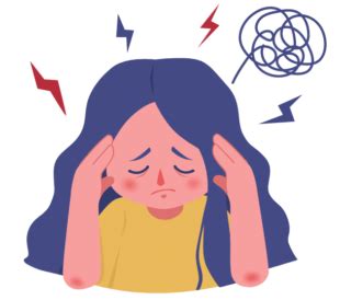 Ragazza che mostra segni di ansia e preoccupazione