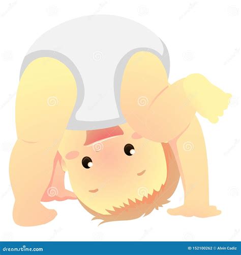 illustrazione di un bambino in posizione tartaruga