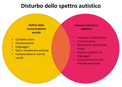 Schema che illustra la variabilità dello spettro autistico