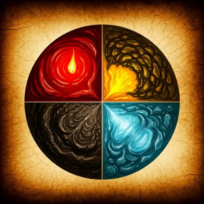 Diagramma degli umori corporei nella medicina antica