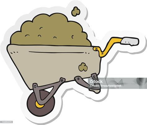 Illustrazione di una carriola piena di sassi