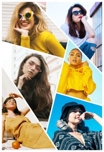 Collage di immagini di modelli idealizzati dai media