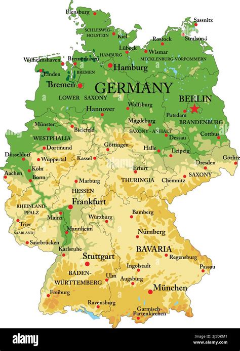 Mappa della Germania con evidenziate le principali istituzioni di ricerca medica