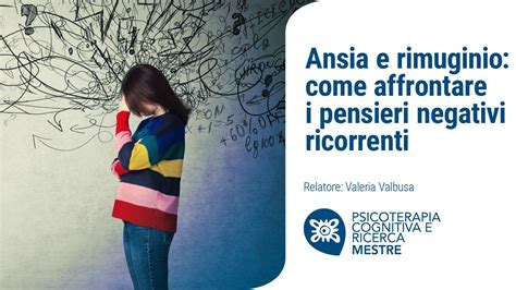 Illustrazione concettuale del rimuginio come un ciclo di pensieri negativi