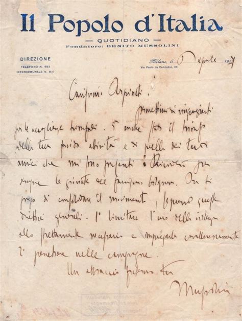Lettera di Freud a Mussolini