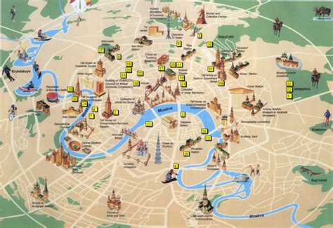 Mappa di Londra con attrazioni