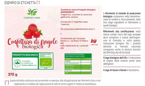 esempio di un prodotto con etichetta scritta a mano