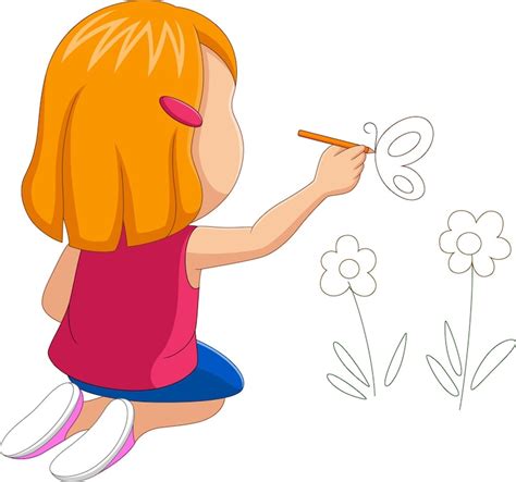 bambina che disegna