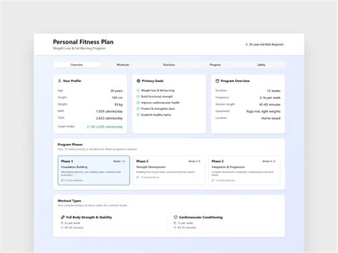 Schermata dell'app Nike Training Club con piani di allenamento personalizzati