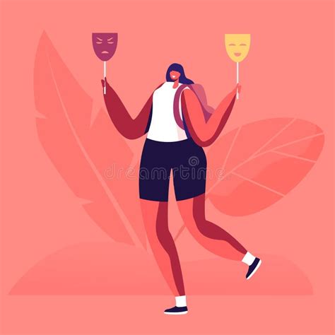 Illustrazione di una persona divisa tra due emozioni opposte