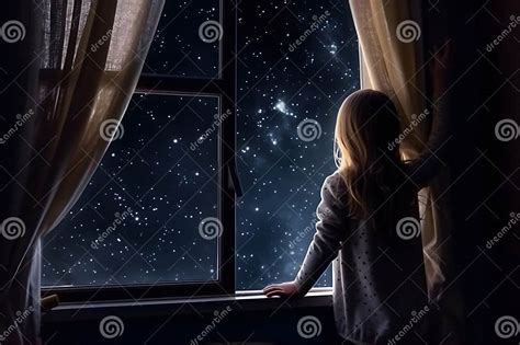 Ragazza che riflette guardando fuori da una finestra
