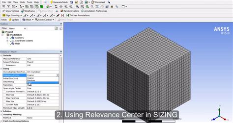 Interfaccia utente di Ansys Meshing