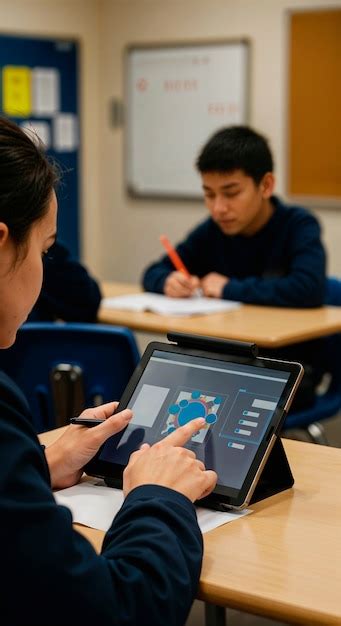 Studenti che utilizzano tablet per l'apprendimento a distanza