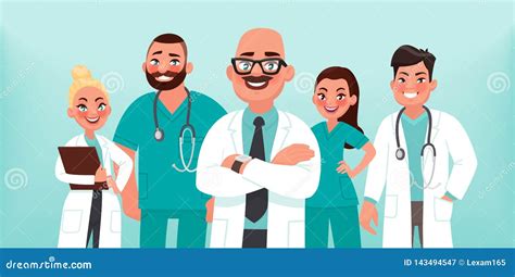 Illustrazione di un team medico che collabora