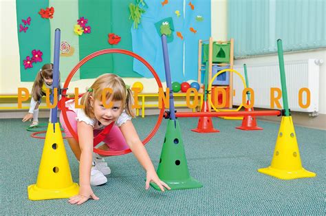 Percorso con blocchi psicomotori per bambini