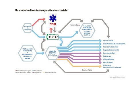 Schema della rete territoriale per la gestione della demenza