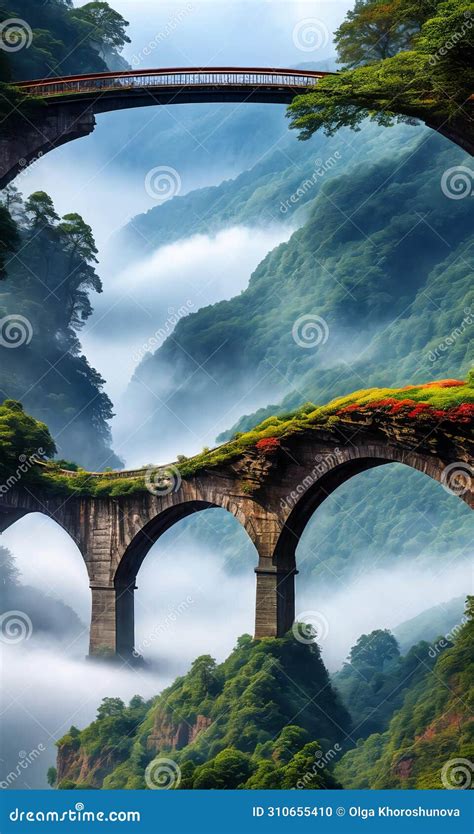 Illustrazione di adolescenti che attraversano un ponte tra due mondi