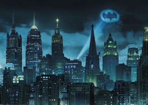 Batman in un vicolo di Gotham