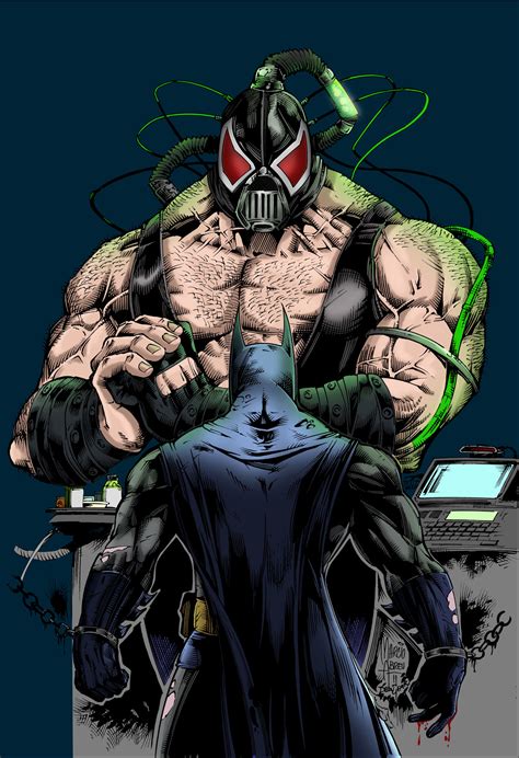 Batman e Bane in combattimento