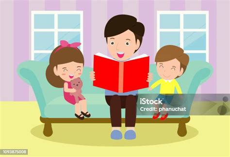 padre che legge una storia a suo figlio