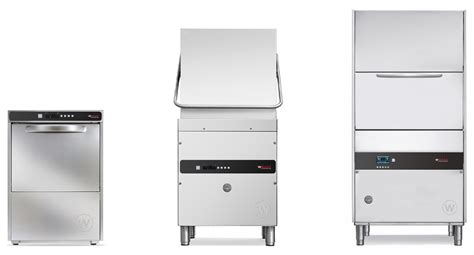Diverse tipologie di lavastoviglie professionali: a capotta, a tunnel, sottobanco