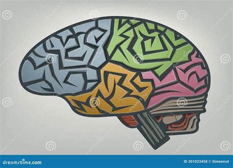 Cervello umano stilizzato con connessioni