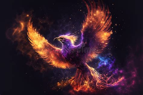 Immagine di una fenice che risorge dalle fiamme