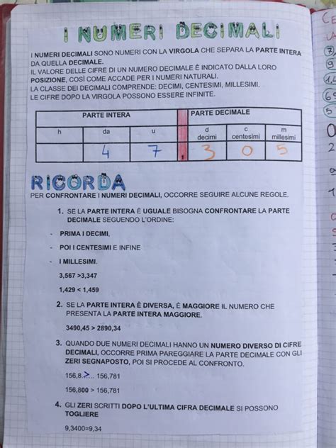 Studenti che utilizzano blocchi base dieci per rappresentare numeri decimali
