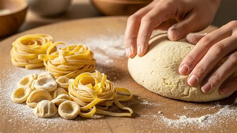 Tecnica di impasto della pasta fresca con le mani