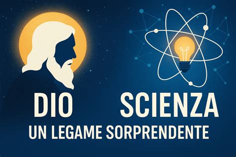 Immagine concettuale di connessione tra scienza e fede