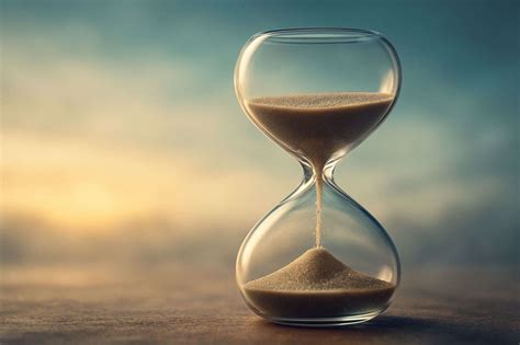 Una clessidra che segna il tempo che passa