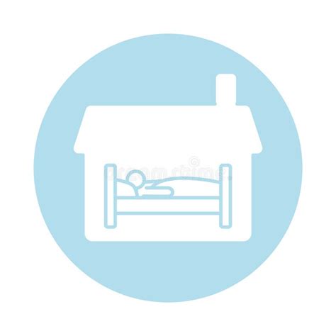 Icona stilizzata di una persona che dorme serenamente