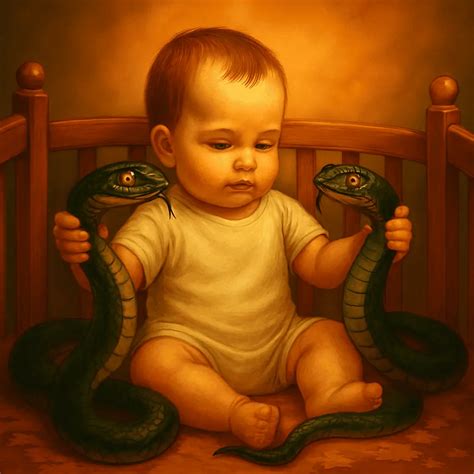 Eracle che strangola i serpenti nella culla