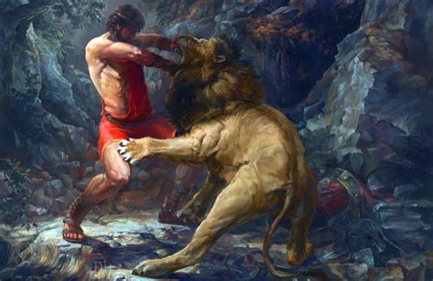 Eracle con la pelle del leone di Nemea