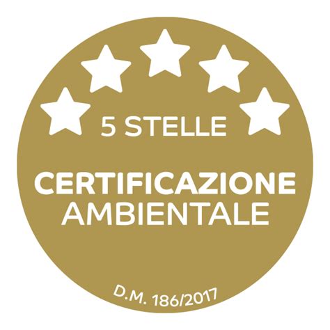 Logo certificazione 5 stelle DM186/2017