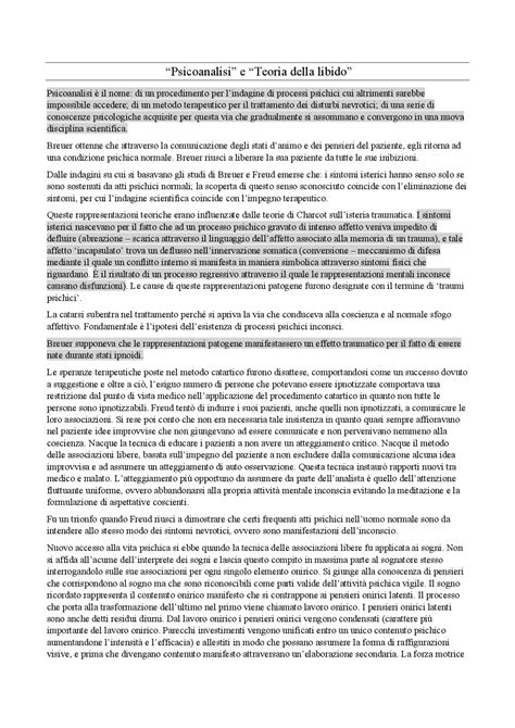 Diagramma della Teoria della Libido