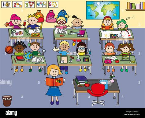 Bambini in una classe scolastica