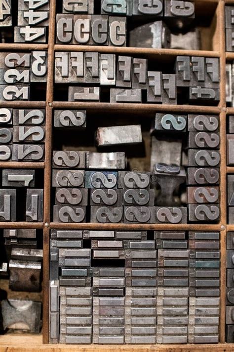 Illustrazione di stampi tipografici antichi