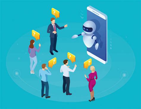 Immagine stilizzata di un chatbot che interagisce con un utente